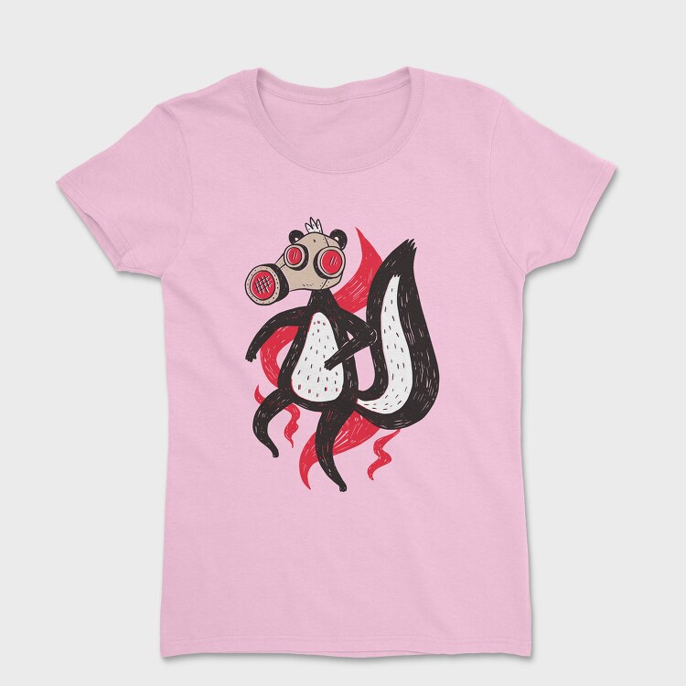 Skunk With Gas Mask, Tricou Femei