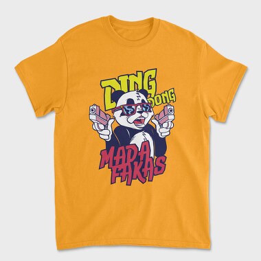 Ding Dong Panda T Shirt, Tricou Barbati (Unisex)