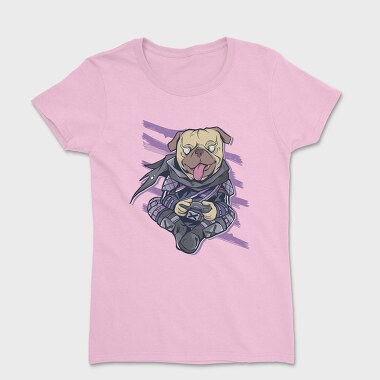 Pug Gamer Ninja, Tricou Femei