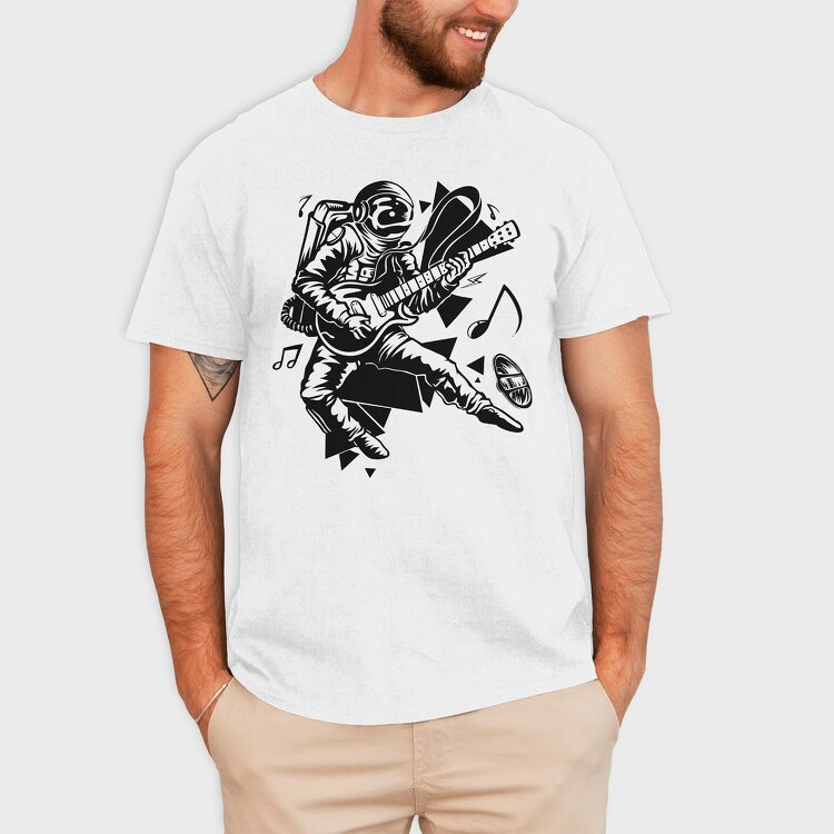 Astronaut Guitar Jam, Tricou Barbati (Unisex)