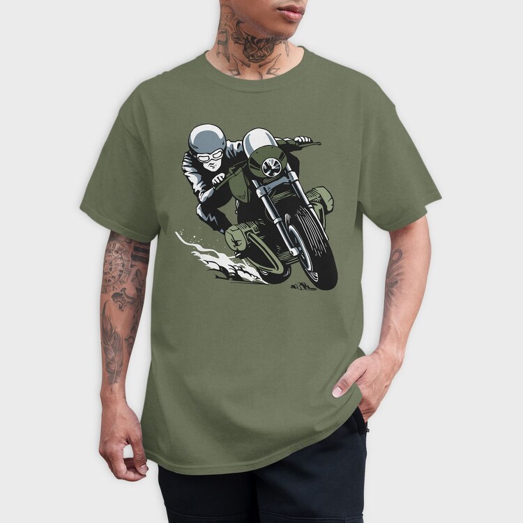 Motorcycle Rider, Tricou Barbati (Unisex)
