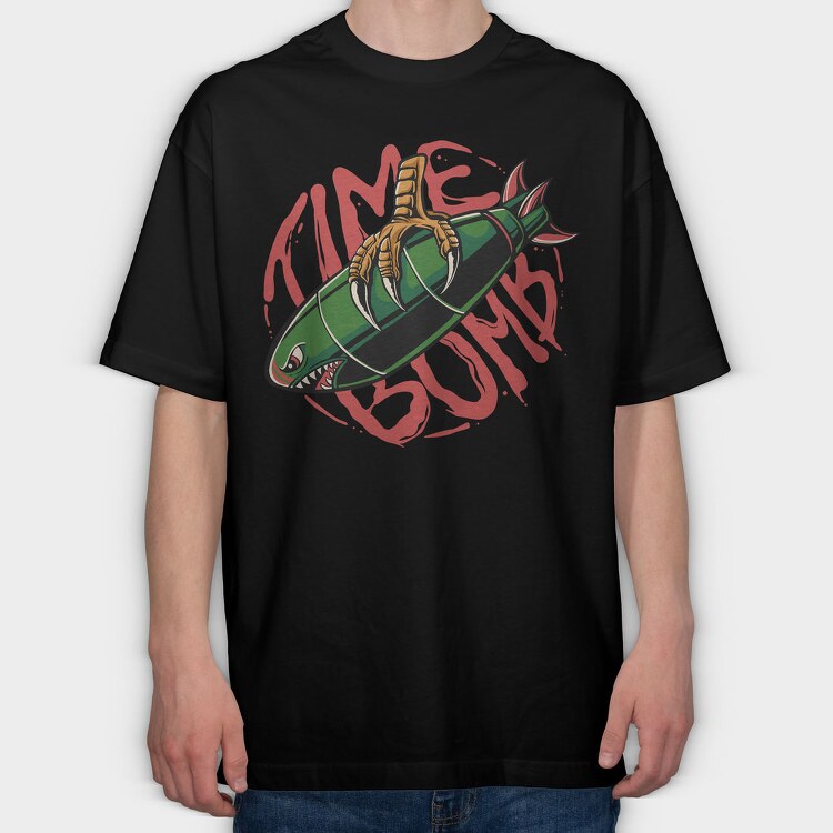 Green Claw Bomb, Tricou Oversize Barbati (Unisex)