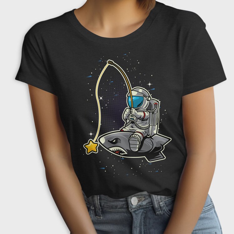 Astronaut Shark Space, Tricou Femei