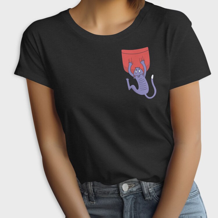Cat Falling Pocket, Tricou Femei