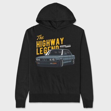 Highway Legend Bmw, Hanorac Oversize Barbati (Unisex)