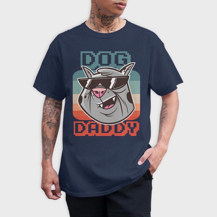 Dog daddy, Tricou Barbati (Unisex)