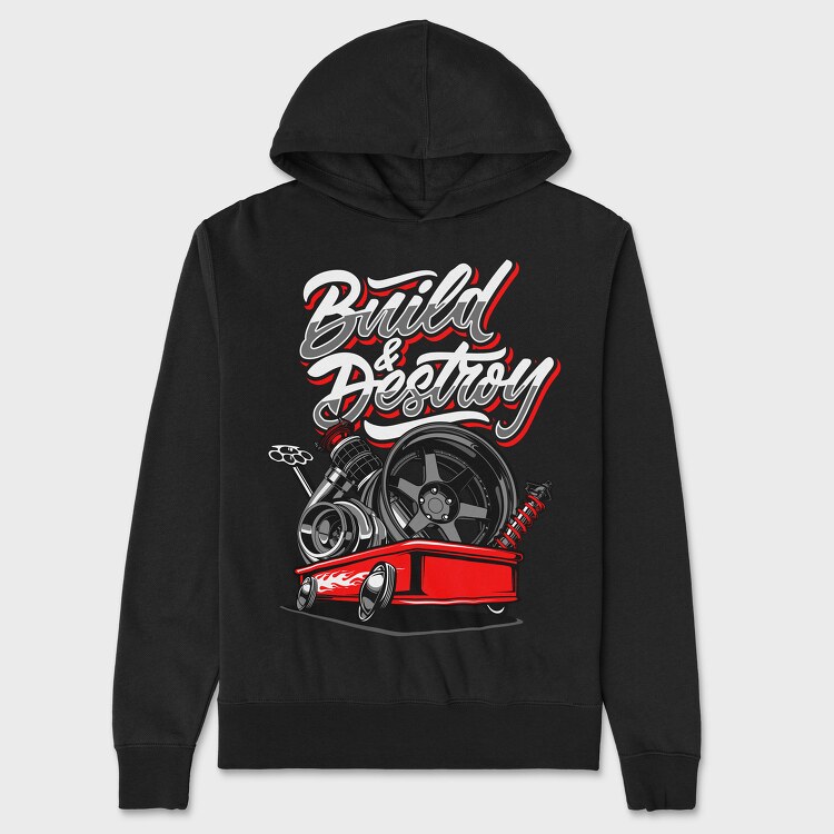 Build and Destroy, Hanorac Oversize Barbati (Unisex)