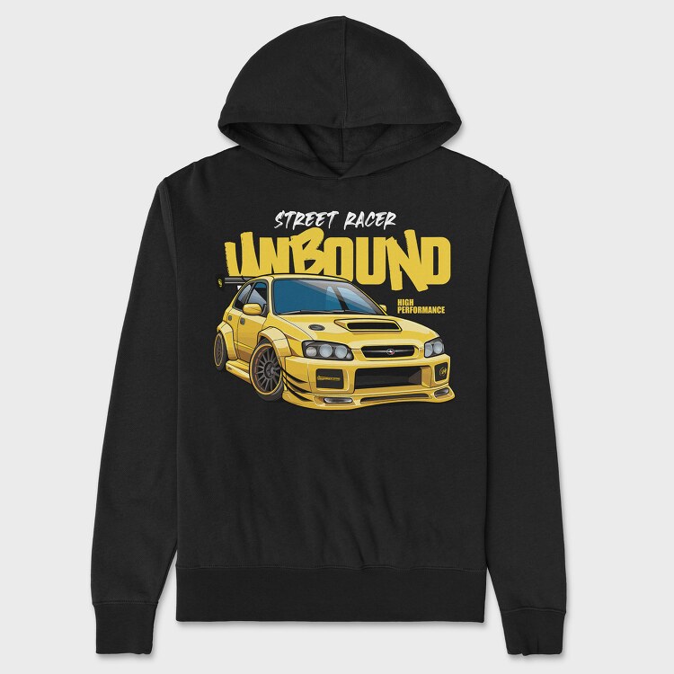 Unbound Subaru Yellow, Hanorac Oversize Barbati (Unisex)