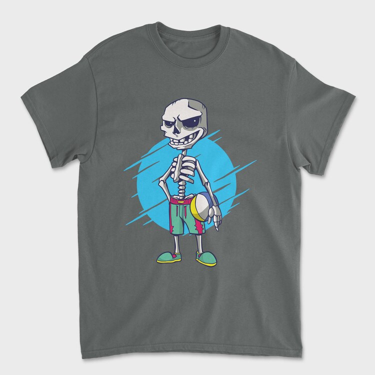 Beach Volley Skull, Tricou Barbati (Unisex)