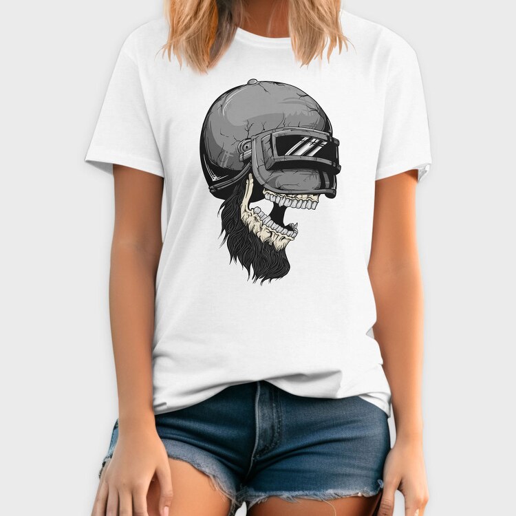 Skull Helmet Rider, Tricou Barbati (Unisex)