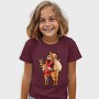 Santa Reindeer Hug, Tricou Copii