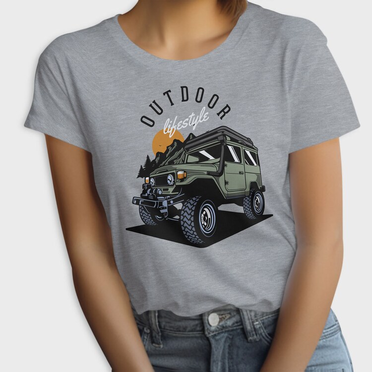 Outdoor Adventure Jeep Offroad, Tricou Femei