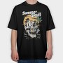 Summer Skull Vibes, Tricou Oversize Barbati (Unisex)