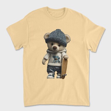 Skate Teddy Bear, Tricou Barbati (Unisex)