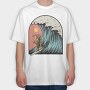 Grim Reaper Surfing, Tricou Oversize Barbati (Unisex)