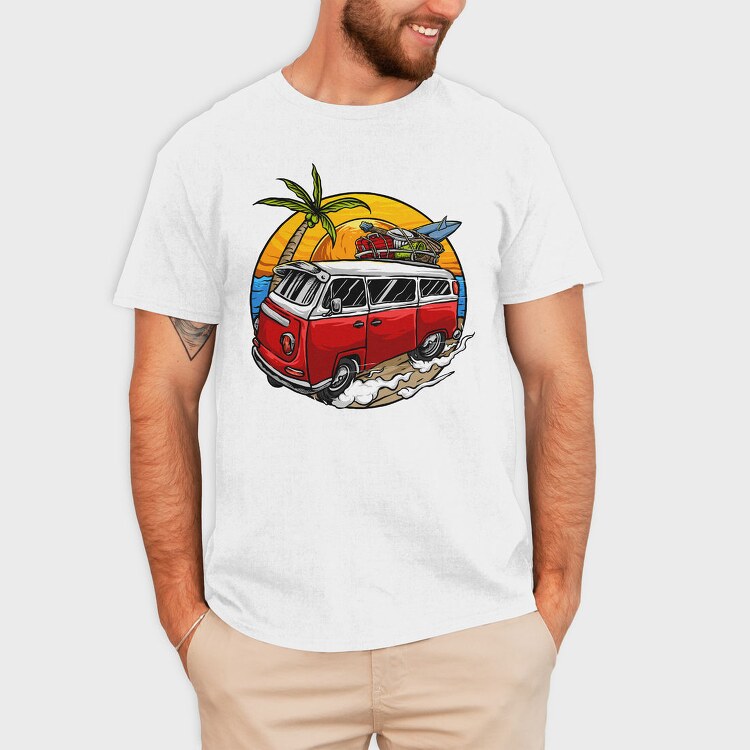 Beachbum Bus, Tricou Barbati (Unisex)
