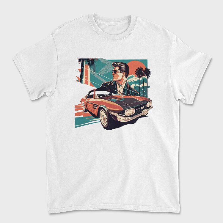 Auto Classic Luxury Landscape Palms, Tricou Barbati (Unisex)