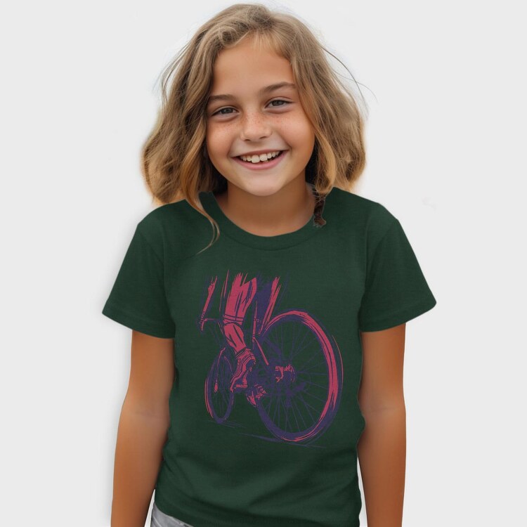 Muscular Cyclist, Tricou Copii