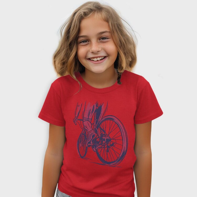 Muscular Cyclist, Tricou Copii