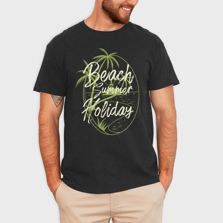 Beach Island, Tricou Barbati (Unisex)