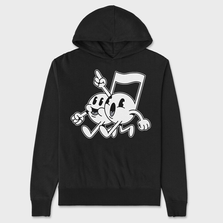 Music Note, Hanorac Oversize Barbati (Unisex)