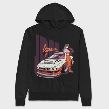 Personalized Car Girl Sleeve, Hanorac Oversize Barbati (Unisex)