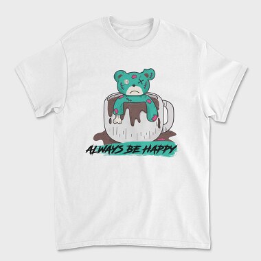 Always Be Happy Bear, Tricou Barbati (Unisex)