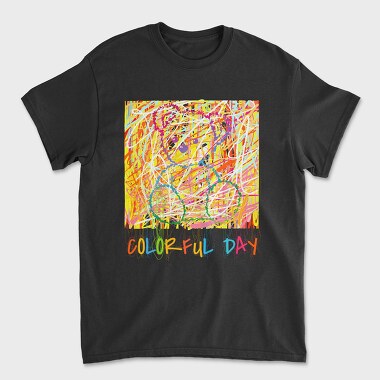 Colorful Day Teddy Bear, Tricou Barbati (Unisex)