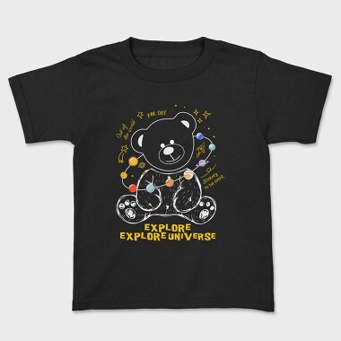 Explore Universe Bear, Tricou Copii