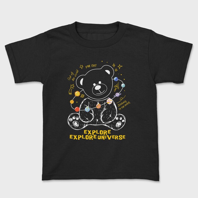 Explore Universe Bear, Tricou Copii