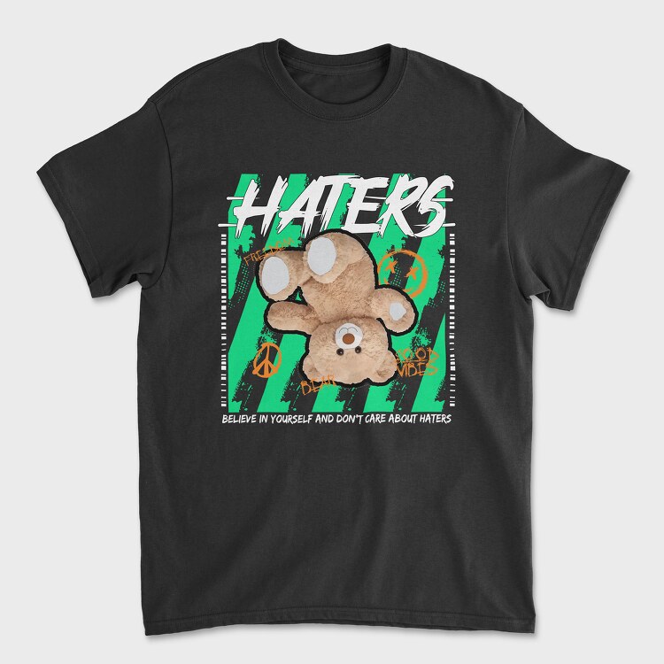 Haters Bear, Tricou Barbati (Unisex)