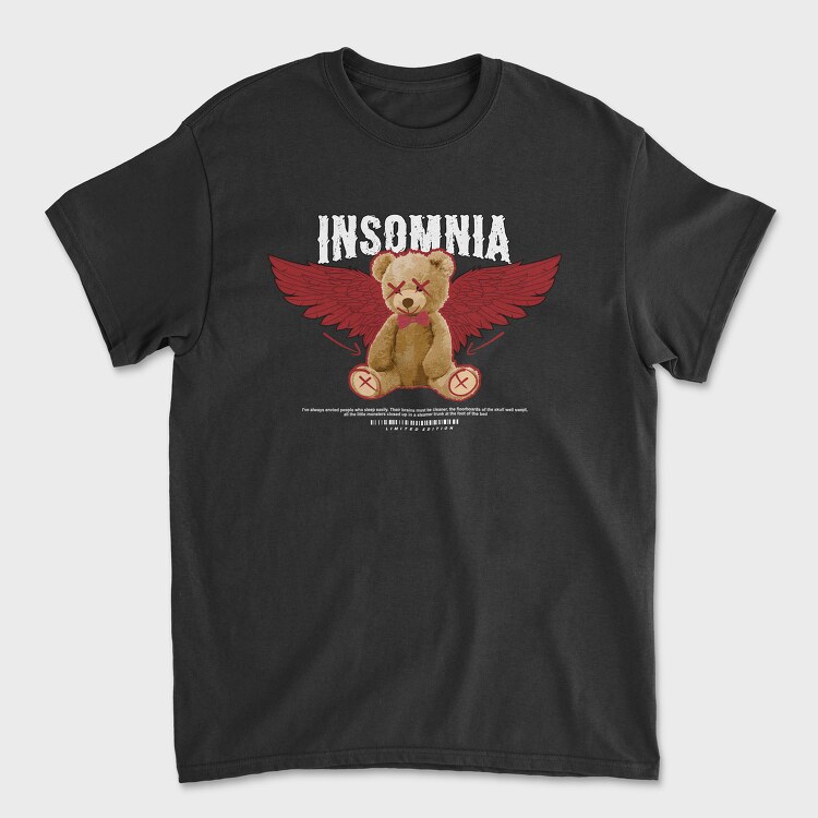 Insomnia Bear, Tricou Barbati (Unisex)