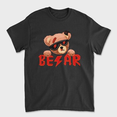 Rock Ac Dc Bear, Tricou Barbati (Unisex)