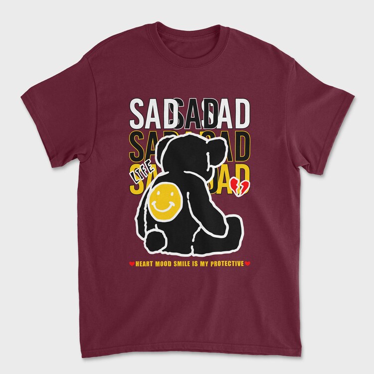 Sad Life Bear, Tricou Barbati (Unisex)