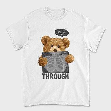 Through Bear, Tricou Barbati (Unisex)