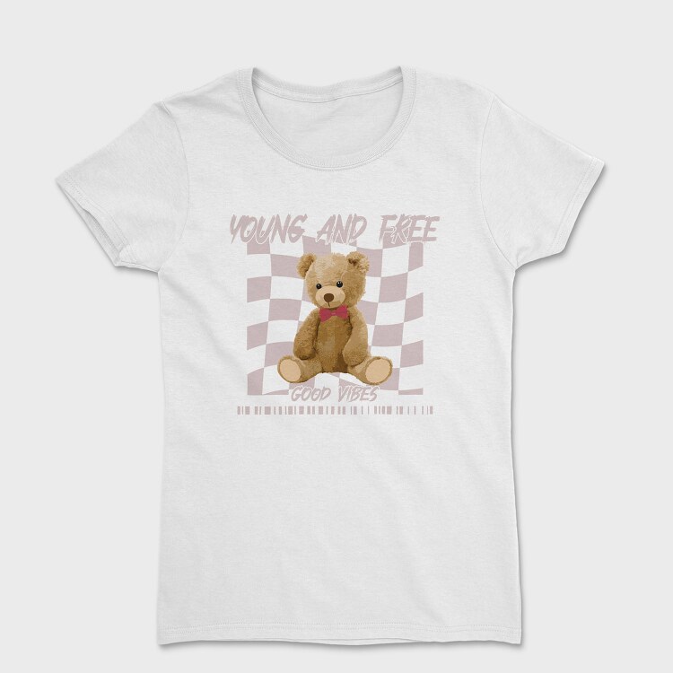 Young and Free Bear, Tricou Femei