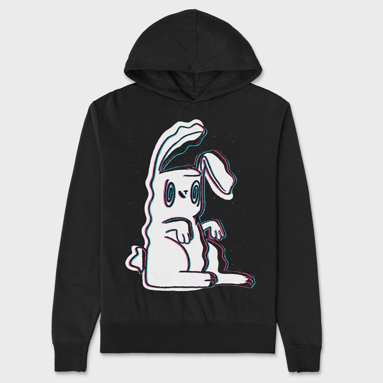 Trippy Bunny, Hanorac Oversize Barbati (Unisex)