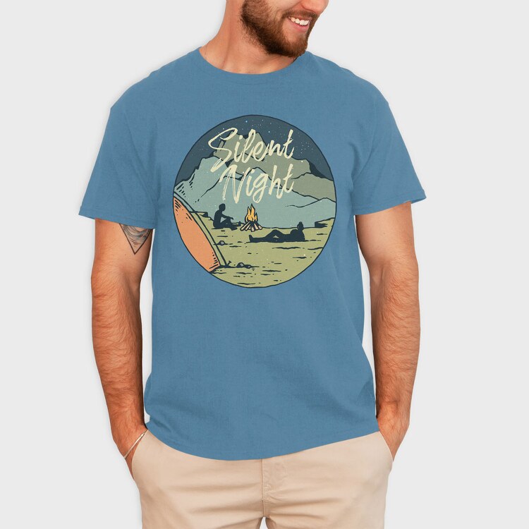 Camp Silent Night, Tricou Barbati (Unisex)