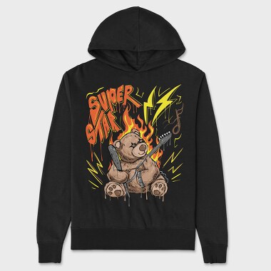 Super Star Bear, Hanorac Oversize Barbati (Unisex)