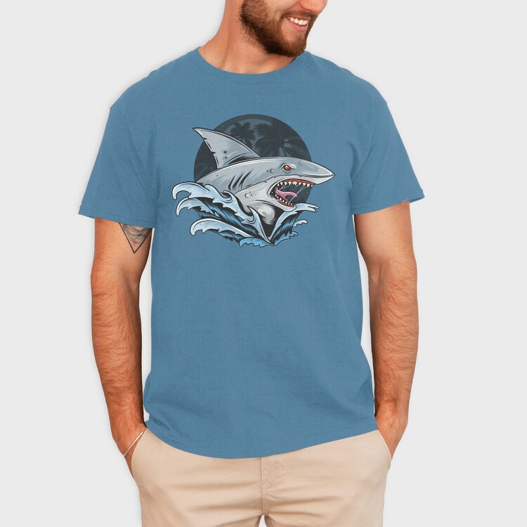 Shark Attack Splash 1, Tricou Barbati (Unisex)