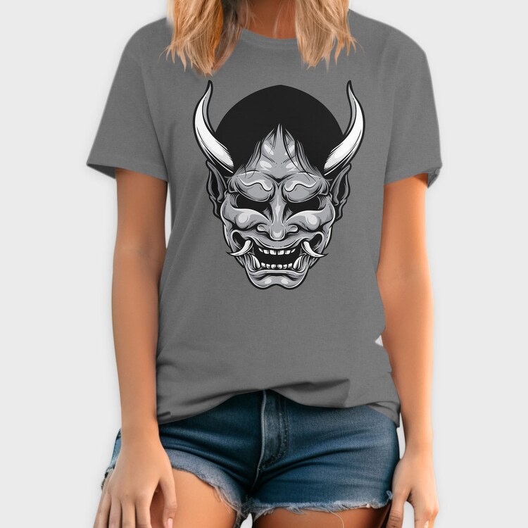 Demon Horns Grin, Tricou Barbati (Unisex)