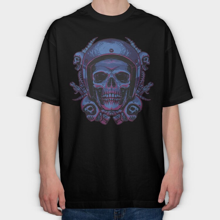 Skullmechhelmet, Tricou Oversize Barbati (Unisex)