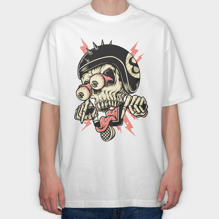 Skullspike, Tricou Oversize Barbati (Unisex)