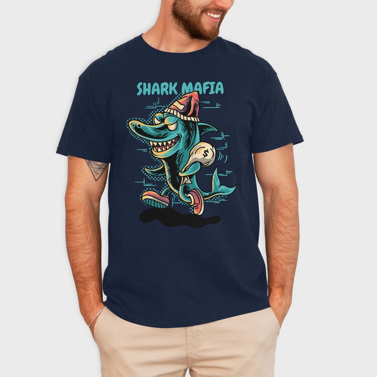 Shark Mafia Dollar, Tricou Barbati (Unisex)