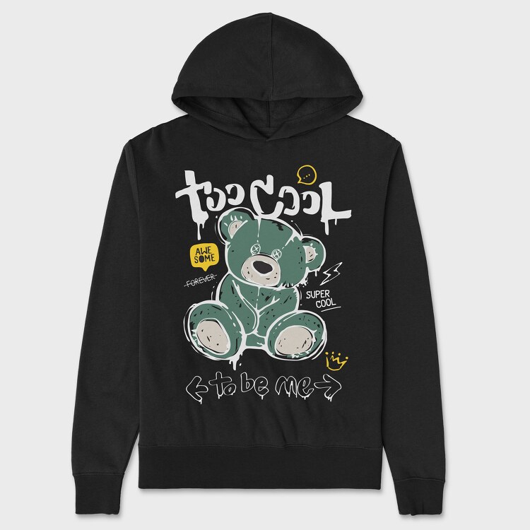 Too Cool Bear, Hanorac Oversize Barbati (Unisex)