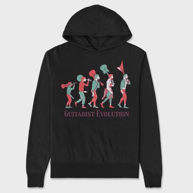 Guitarist Evolution, Hanorac Oversize Barbati (Unisex)