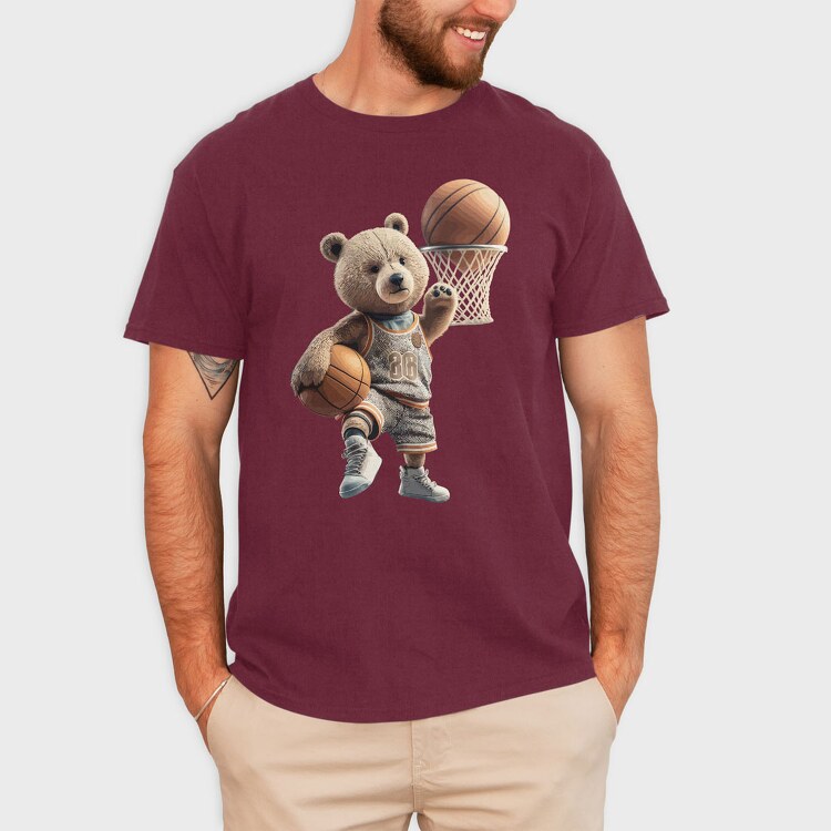 Teddy Bear Basket, Tricou Barbati (Unisex)