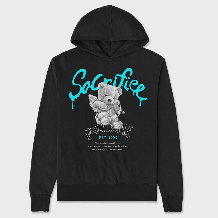 Sacrifice Bear, Hanorac Oversize Barbati (Unisex)