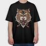 Tiger Roar Mascot, Tricou Oversize Barbati (Unisex)