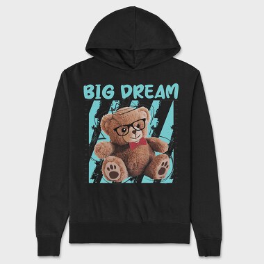 Big Dream Bear, Hanorac Oversize Barbati (Unisex)